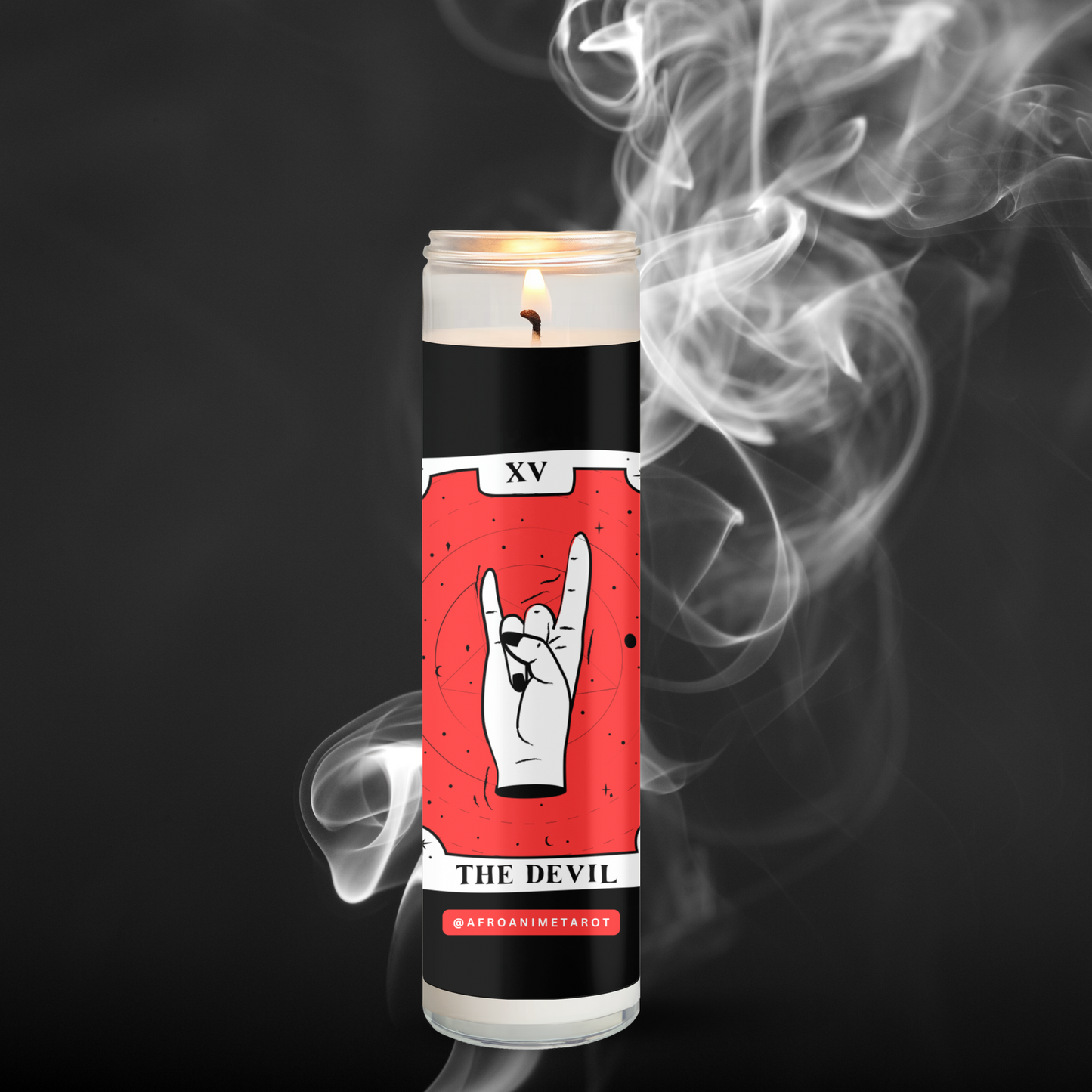 The Devil Tarot Prayer Candle