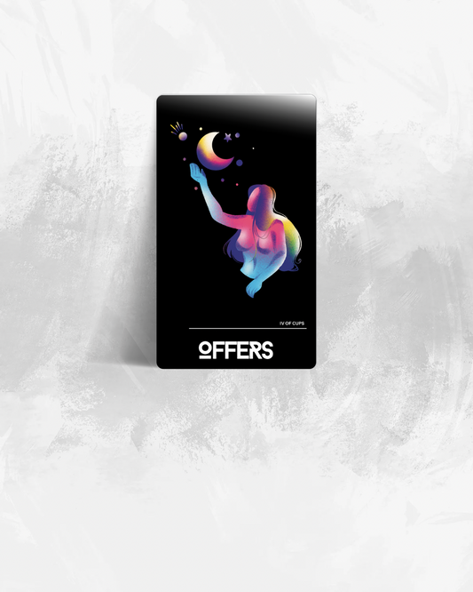 Four of Cups-Suit of Cups | Card Vault