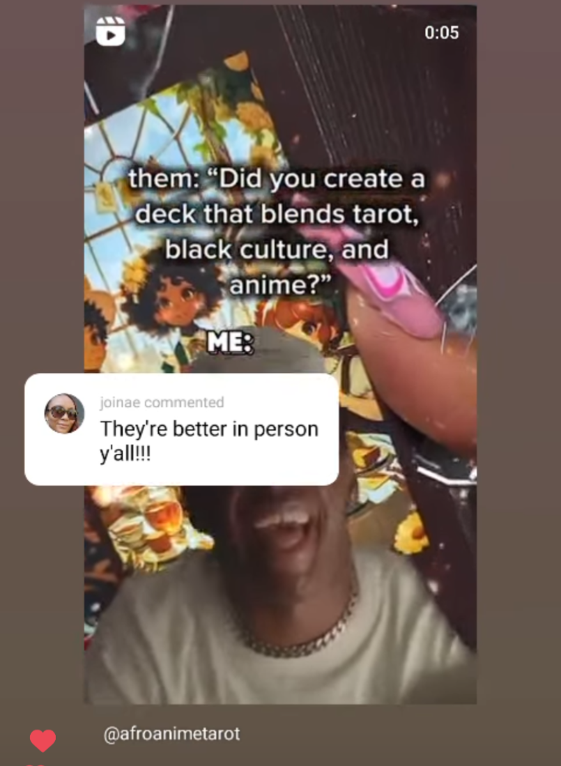 Afro Anime Tarot Deck