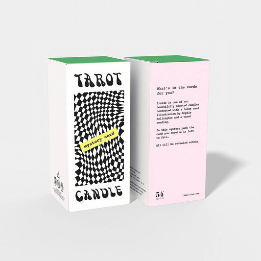 Tarot Candle, Mystery Card  - 6" Tall & 60 Hr Burn, Surprise